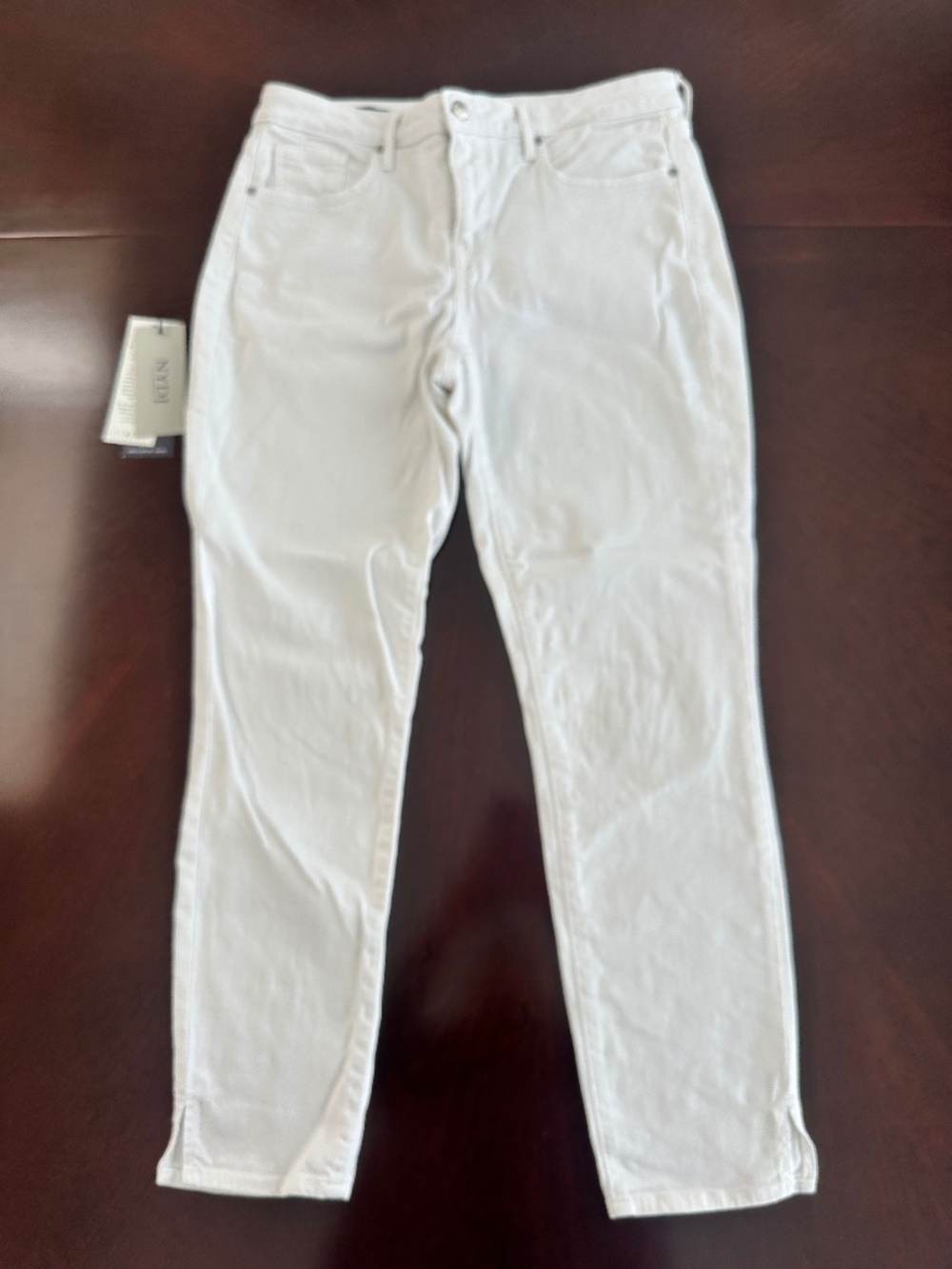 NYDJ Optic White Ami Skinny Jeans 6 Womens